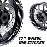 StickerBao White 17 inch GP12 Platinum Inner Edge Rim Sticker Universal Motorcycle Rim Wheel Decal Racing For Triumph