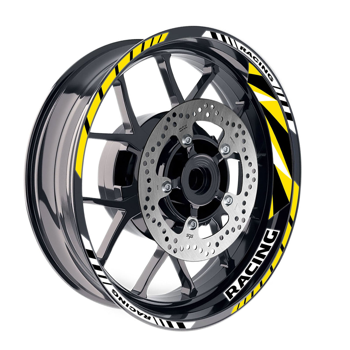 GP12 Platinum Inner Edge Rim Sticker Universal Motorcycle 17 inch Rim Wheel Decal Racing For Yamaha - StickerBao Wheel Sticker Store