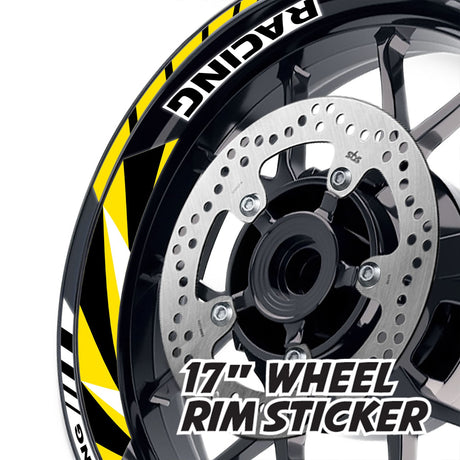 StickerBao Yellow 17 inch GP12 Platinum Inner Edge Rim Sticker Universal Motorcycle Rim Wheel Decal Racing For Aprilia