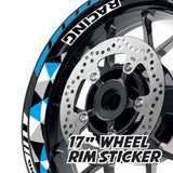 StickerBao Aqua 17 inch GP13 Platinum Inner Edge Rim Sticker Universal Motorcycle Rim Wheel Decal Racing For Aprilia