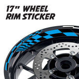 StickerBao Aqua 17 inch GP14 Platinum Inner Edge Rim Sticker Universal Motorcycle Rim Wheel Decal Racing For Yamaha
