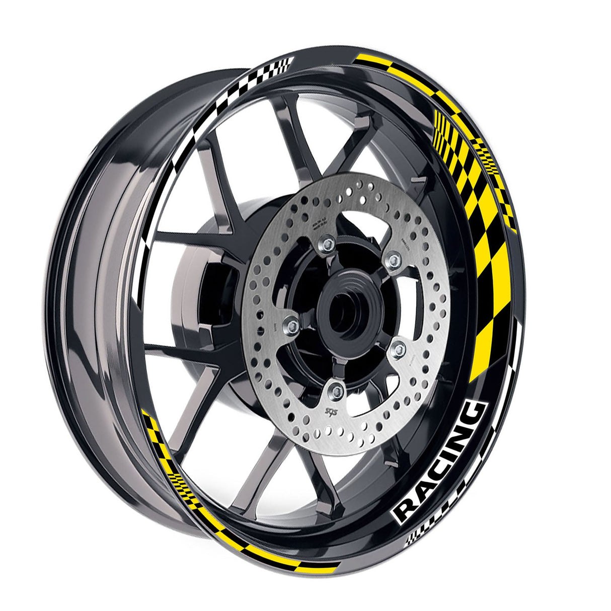 17 inch GP14 Platinum Inner Edge Rim Sticker Universal Motorcycle Rim Wheel Decal Racing For Yamaha - StickerBao Wheel Sticker Store