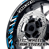 StickerBao Aqua 17 inch GP16 Platinum Inner Edge Rim Sticker Universal Motorcycle Rim Wheel Decal Racing For Honda