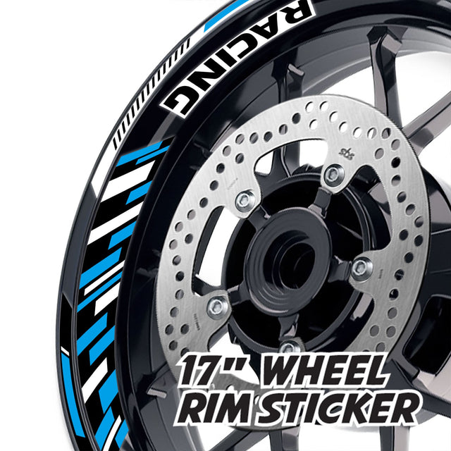 StickerBao Aqua 17 inch GP16 Platinum Inner Edge Rim Sticker Universal Motorcycle Rim Wheel Decal Racing For Triumph