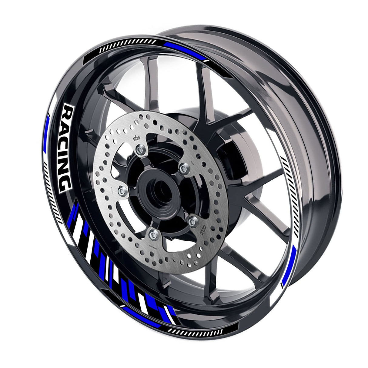 Universal 17 inch Motorcycle GP16 Platinum Inner Edge Rim Sticker Racing Rim Wheel Decal For Kawasaki - StickerBao Wheel Sticker Store