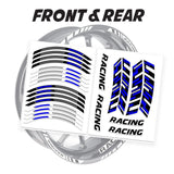 StickerBao Blue 17 inch GP16 Platinum Inner Edge Rim Sticker Universal Motorcycle Rim Wheel Decal Racing For Yamaha