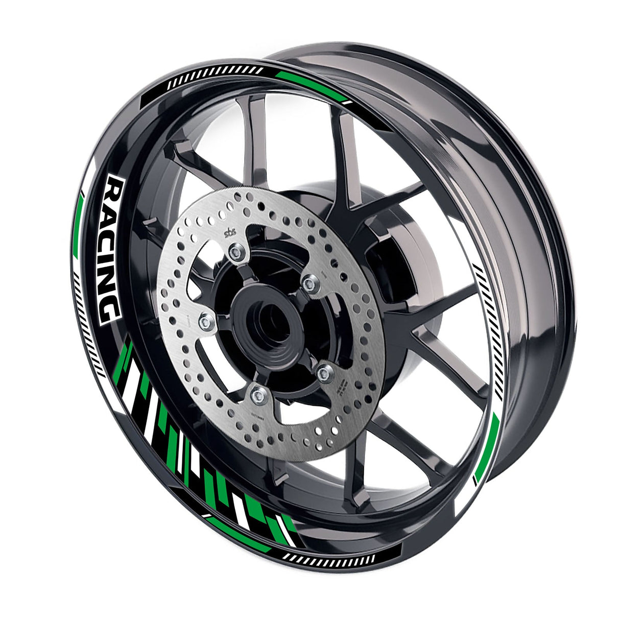 Universal 17 inch Motorcycle GP16 Platinum Inner Edge Rim Sticker Racing Rim Wheel Decal For Kawasaki - StickerBao Wheel Sticker Store
