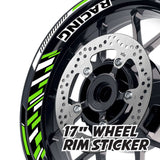 StickerBao Green 17 inch GP16 Platinum Inner Edge Rim Sticker Universal Motorcycle Rim Wheel Decal Racing For Ducati