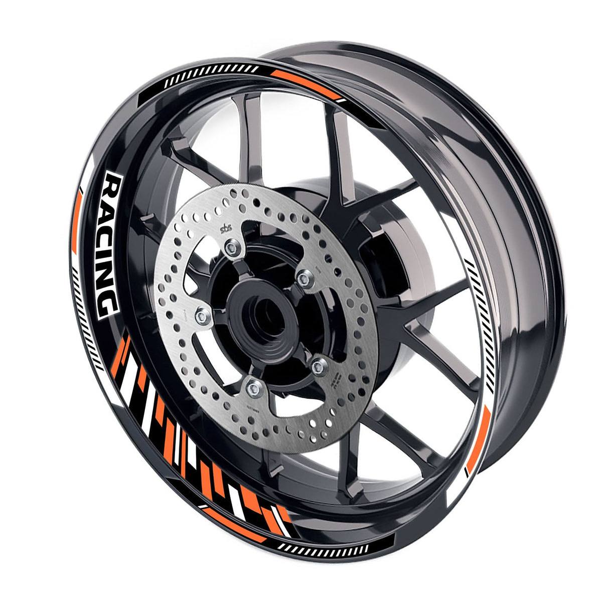 Universal 17 inch Motorcycle GP16 Platinum Inner Edge Rim Sticker Racing Rim Wheel Decal For Kawasaki - StickerBao Wheel Sticker Store