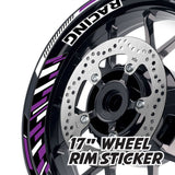 StickerBao Purple 17 inch GP16 Platinum Inner Edge Rim Sticker Universal Motorcycle Rim Wheel Decal Racing For Yamaha