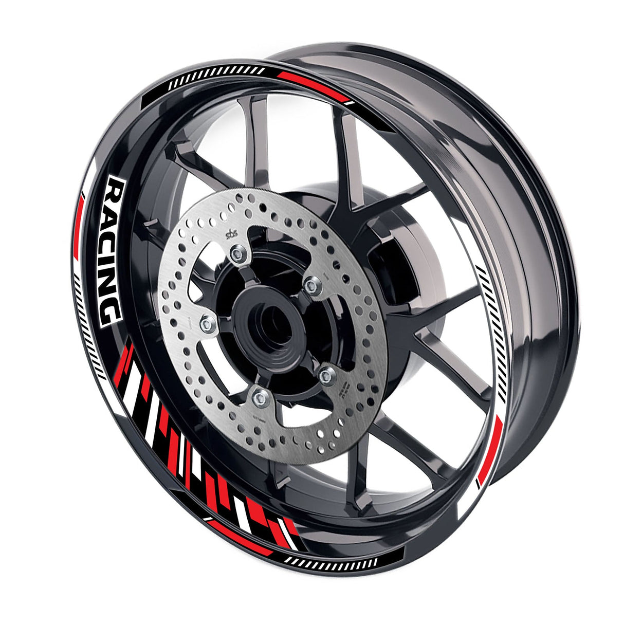 Universal 17 inch Motorcycle GP16 Platinum Inner Edge Rim Sticker Racing Rim Wheel Decal For Kawasaki - StickerBao Wheel Sticker Store