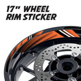 StickerBao Orange 17 inch GP17 Platinum Inner Edge Rim Sticker Universal Motorcycle Rim Wheel Decal Racing For Honda
