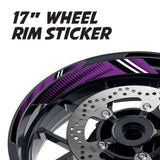 StickerBao Purple 17 inch GP17 Platinum Inner Edge Rim Sticker Universal Motorcycle Rim Wheel Decal Racing For Yamaha