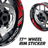StickerBao Red 17 inch GP17 Platinum Inner Edge Rim Sticker Universal Motorcycle Rim Wheel Decal Racing For Aprilia