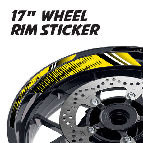 StickerBao Yellow 17 inch GP17 Platinum Inner Edge Rim Sticker Universal Motorcycle Rim Wheel Decal Racing For Aprilia