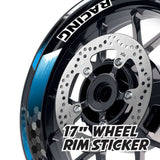 StickerBao Aqua 17 inch GP18 Platinum Inner Edge Rim Sticker Universal Motorcycle Rim Wheel Decal Racing For Yamaha