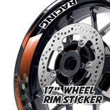 StickerBao Orange 17 inch GP18 Platinum Inner Edge Rim Sticker Universal Motorcycle Rim Wheel Decal Racing For Triumph