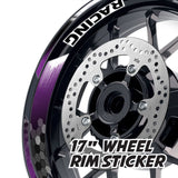 StickerBao Purple 17 inch GP18 Platinum Inner Edge Rim Sticker Universal Motorcycle Rim Wheel Decal Racing For Ducati