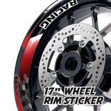 StickerBao Red 17 inch GP18 Platinum Inner Edge Rim Sticker Universal Motorcycle Rim Wheel Decal Racing For Aprilia