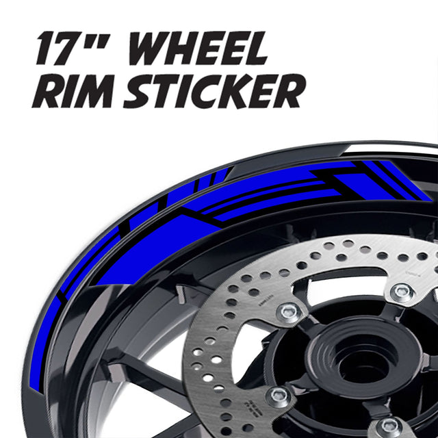 StickerBao Blue 17 inch GP19 Platinum Inner Edge Rim Sticker Universal Motorcycle Rim Wheel Decal Racing For Triumph