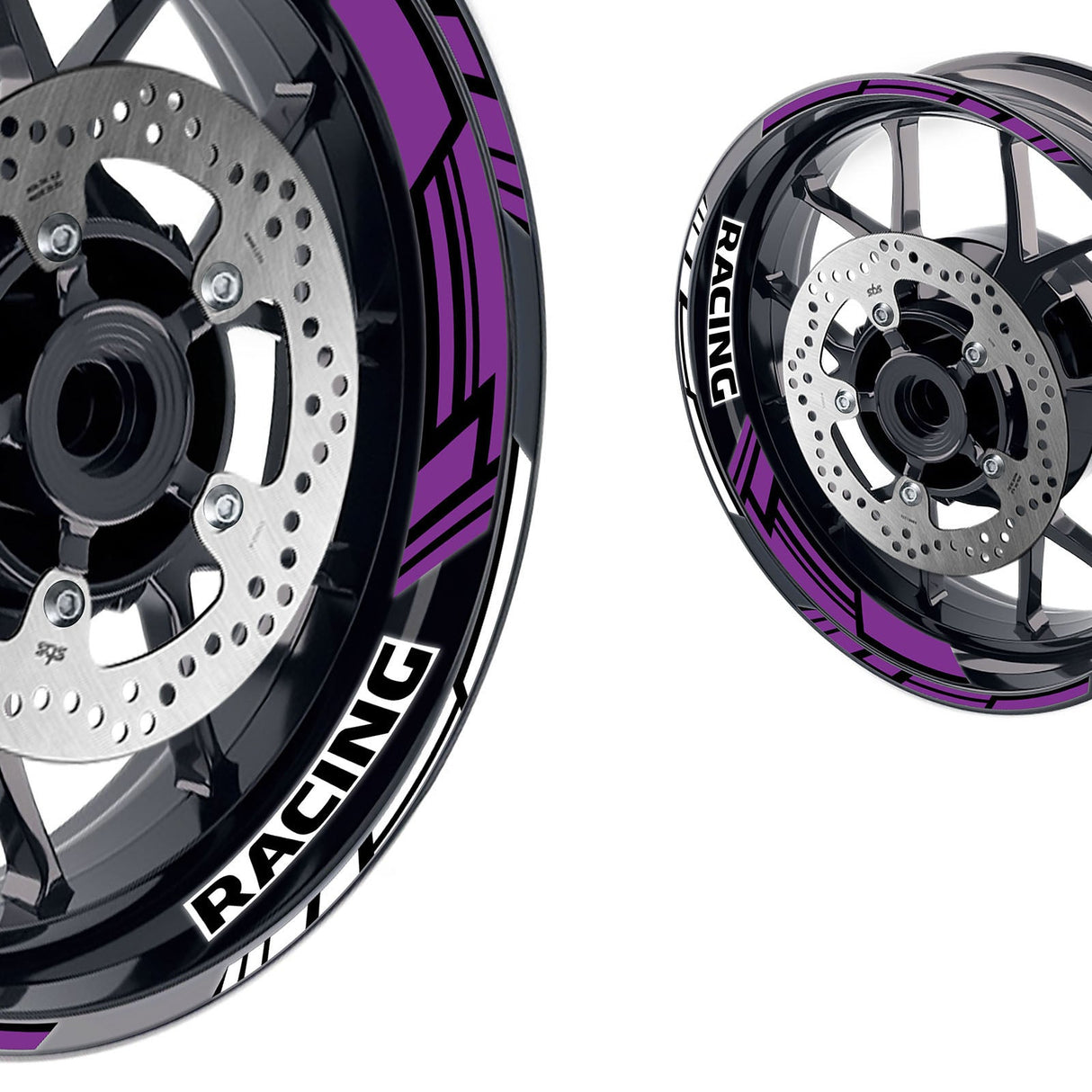 GP19 Platinum Inner Edge Rim Sticker Universal Motorcycle 17 inch Rim Wheel Decal Racing For Ducati - StickerBao Wheel Sticker Store