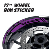 StickerBao Purple 17 inch GP19 Platinum Inner Edge Rim Sticker Universal Motorcycle Rim Wheel Decal Racing For Ducati