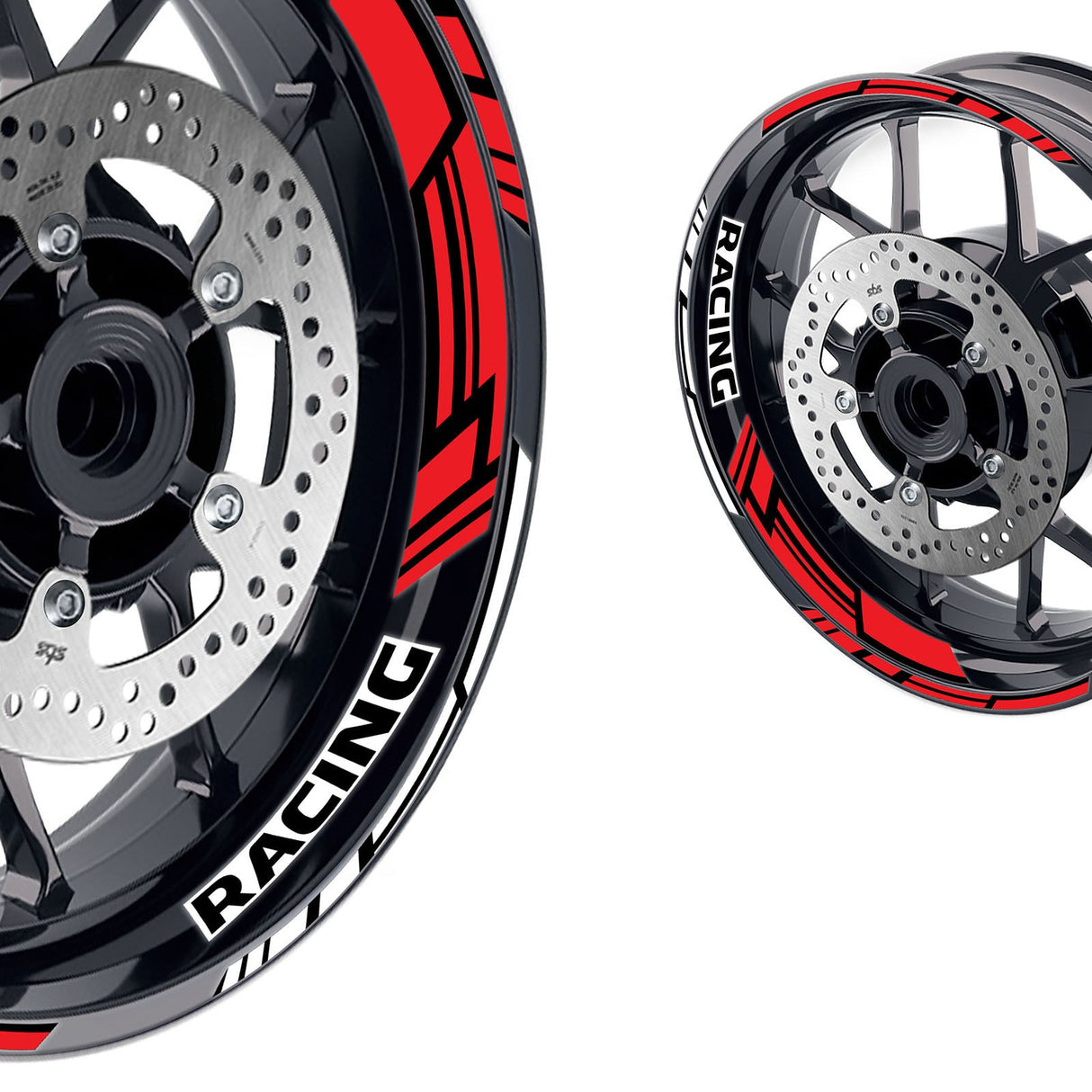 GP19 Platinum Inner Edge Rim Sticker Universal Motorcycle 17 inch Rim Wheel Decal Racing For Ducati - StickerBao Wheel Sticker Store