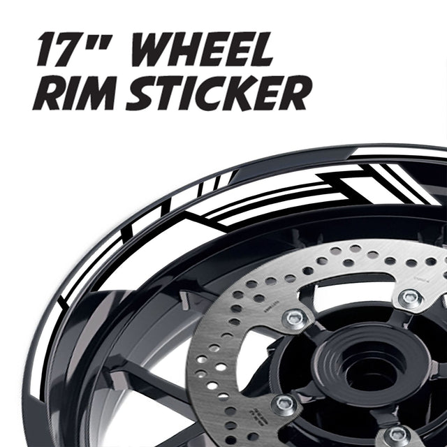 StickerBao White 17 inch GP19 Platinum Inner Edge Rim Sticker Universal Motorcycle Rim Wheel Decal Racing For Triumph
