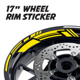 StickerBao Yellow 17 inch GP19 Platinum Inner Edge Rim Sticker Universal Motorcycle Rim Wheel Decal Racing For Triumph