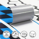 StickerBao 17 inch GP01 Platinum Inner Edge Rim Sticker Universal Motorcycle Rim Wheel Decal Check For Kawasaki