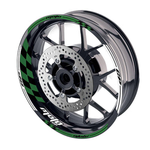 For Suzuki GSXR1000 Logo MOTO 17'' Rim Wheel Stickers GP01 Racing Check.