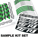 For Suzuki GSXS1000 Logo MOTO 17 inch Rim Wheel Stickers GP01 Racing Check.