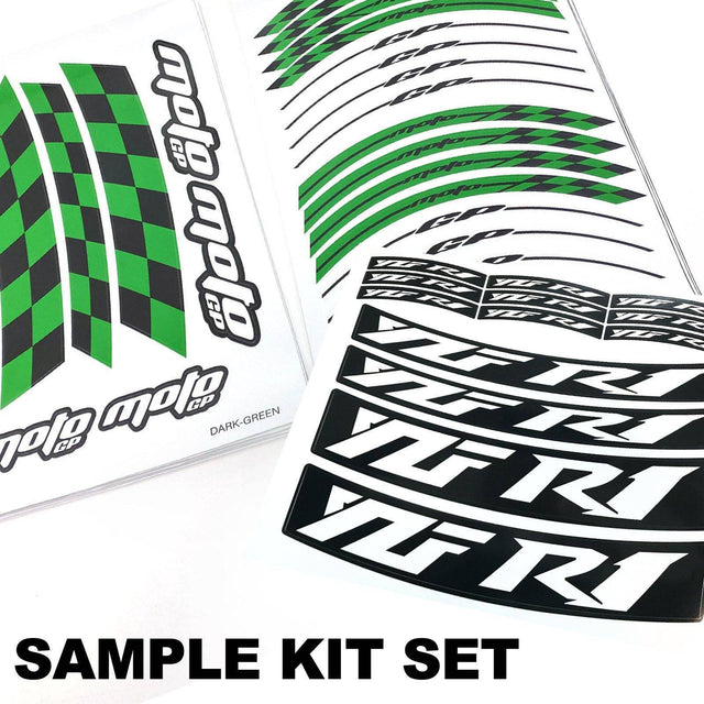 For Honda CBR1000RR 19-21 Logo MOTO 17 inch Rim Wheel Stickers GP01 Racing Check.