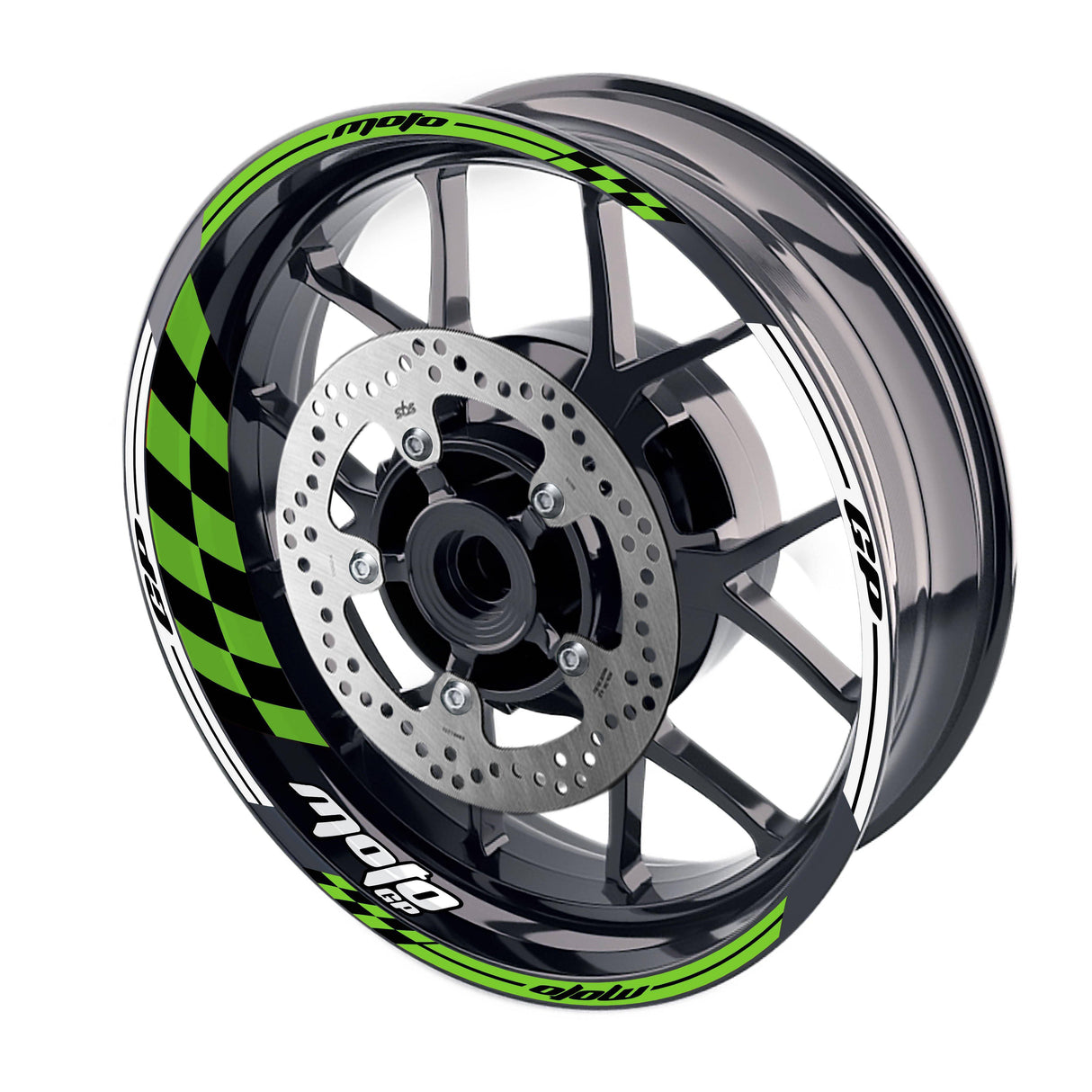 For Yamaha MT-09 Logo MOTO 17 inch Rim Wheel Stickers GP01 Racing Check.