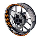 For Yamaha Tracer 900 Logo MOTO 17 inch Rim Wheel Stickers GP01 Racing Check.