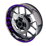 For Suzuki GSXR125 GSXR250 Logo MOTO 17 inch Rim Wheel Stickers GP01 Racing Check.