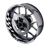 For Yamaha YZF R6 19-20 Logo MOTO 17 inch Rim Wheel Stickers GP01 Racing Check.
