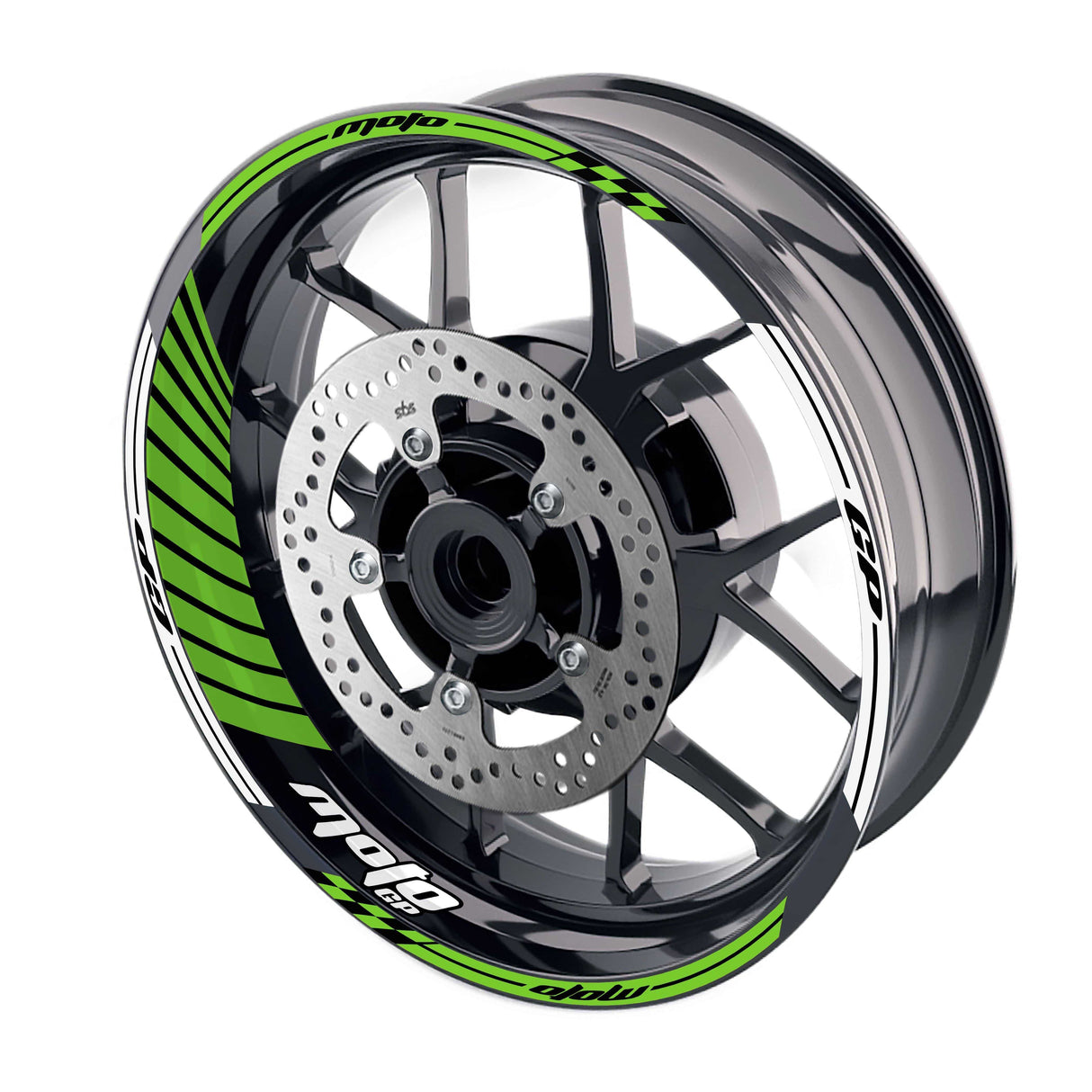 For Triumph Daytona 955i 765 1200 Logo MOTO 17 inch Rim Wheel Stickers GP02 Stripes.