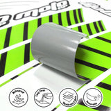 For Kawasaki Z1000 Logo MOTO 17 inch Rim Wheel Stickers GP02 Stripes.