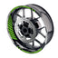 StickerBao Green 17 inch GP02 Platinum Inner Edge Rim Sticker Universal Motorcycle Rim Wheel Decal Stripes For Honda