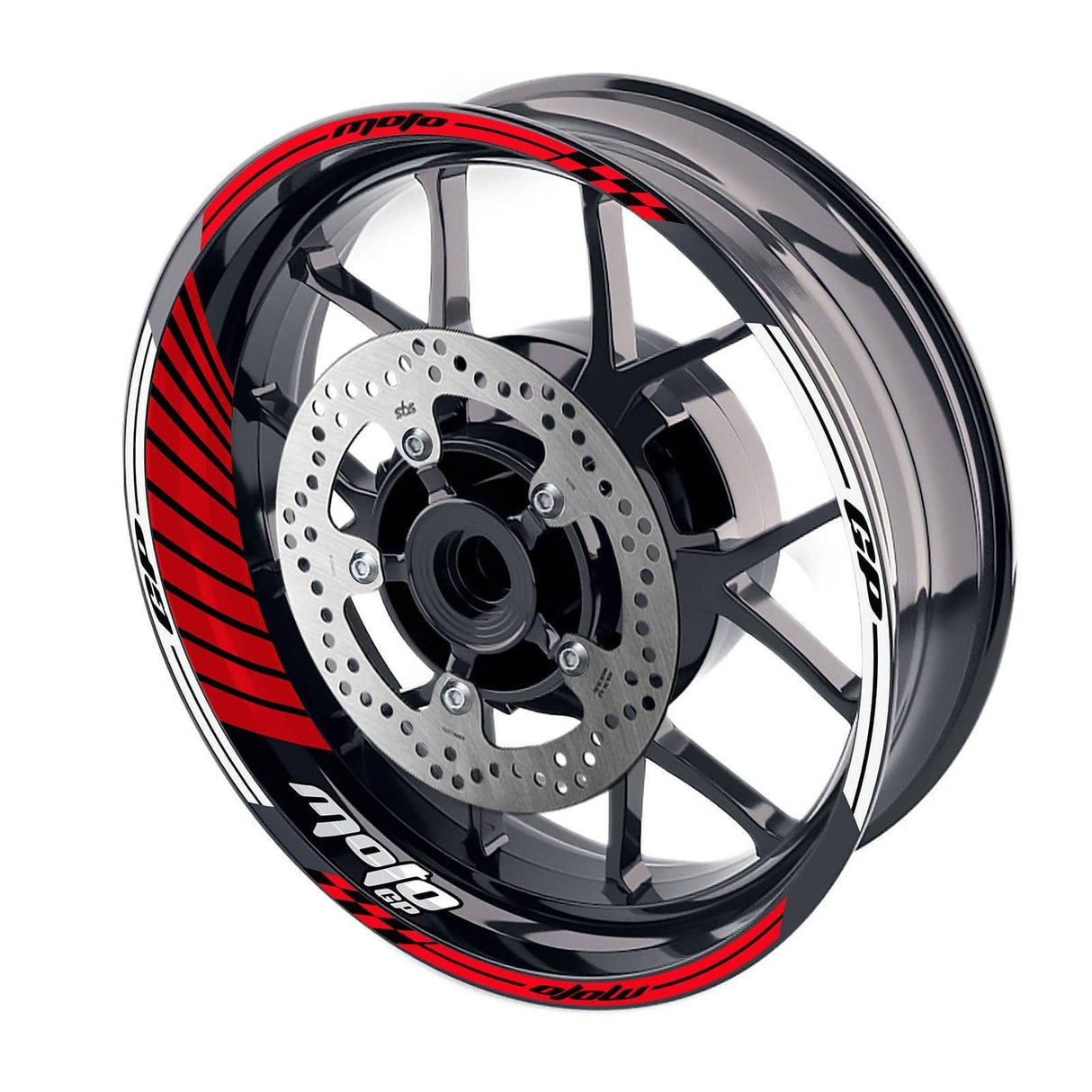 For Ducati 1299 Panigale Logo MOTO 17 inch Rim Wheel Stickers GP02 Stripes.