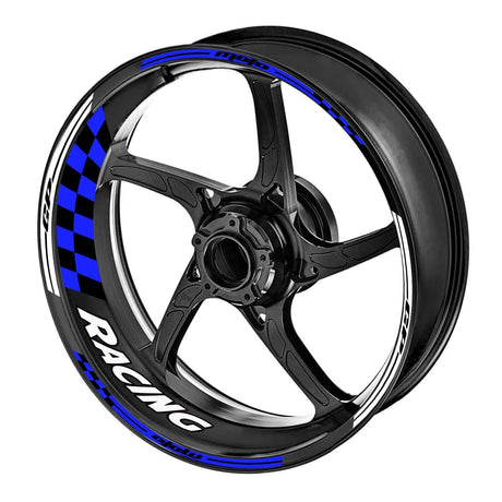 StickerBao Blue 17 inch GP03 Platinum Inner Edge Rim Sticker Universal Motorcycle Rim Wheel Decal Racing For Kawasaki