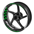 StickerBao Dark Green 17 inch GP03 Platinum Inner Edge Rim Sticker Universal Motorcycle Rim Wheel Decal Racing For Yamaha