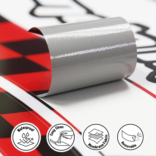 StickerBao Red 17 inch GP03 Platinum Inner Edge Rim Sticker Universal Motorcycle Rim Wheel Decal Racing For Triumph