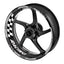 StickerBao White 17 inch GP03 Platinum Inner Edge Rim Sticker Universal Motorcycle Rim Wheel Decal Racing For Suzuki