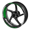 StickerBao Dark Green 17 inch GP04 Platinum Inner Edge Rim Sticker Universal Motorcycle Rim Wheel Decal Racing For Kawasaki