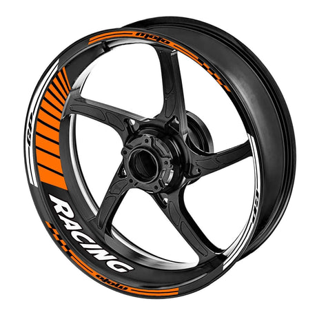 StickerBao Orange 17 inch GP04 Platinum Inner Edge Rim Sticker Universal Motorcycle Rim Wheel Decal Racing For Ducati