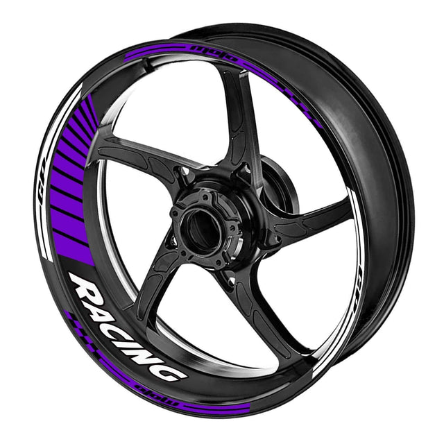 StickerBao Purple 17 inch GP04 Platinum Inner Edge Rim Sticker Universal Motorcycle Rim Wheel Decal Racing For Kawasaki