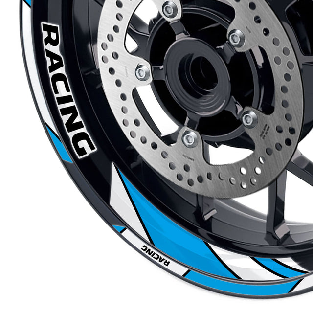 StickerBao Aqua 17 inch GP06 Platinum Inner Edge Rim Sticker Universal Motorcycle Rim Wheel Decal Racing For Honda