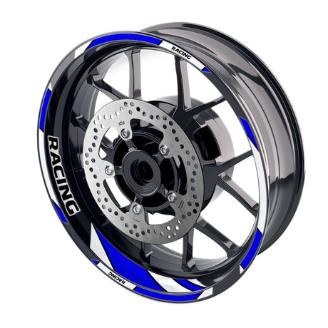 StickerBao Blue 17 inch GP06 Platinum Inner Edge Rim Sticker Universal Motorcycle Rim Wheel Decal Racing For Yamaha